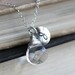 Personalized Necklace, Faceted Swarovski Crystal, Initial Necklace, Monogram, April Birthstone, Pink, Blue, Green, Black, Gold