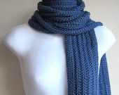 Dusk Blue Scarf Denim Blue Classic Men GABLE