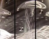 Nautical Modern Abstract Metal Wall Art Life Aquatic by Jon Allen