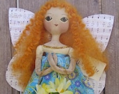Art Doll Primitive Folk Butterfly Girl