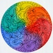 Color Wheel Turntable Art - Mandala Painting on Vinyl Record - LGBTQ Pride Marriage Equality