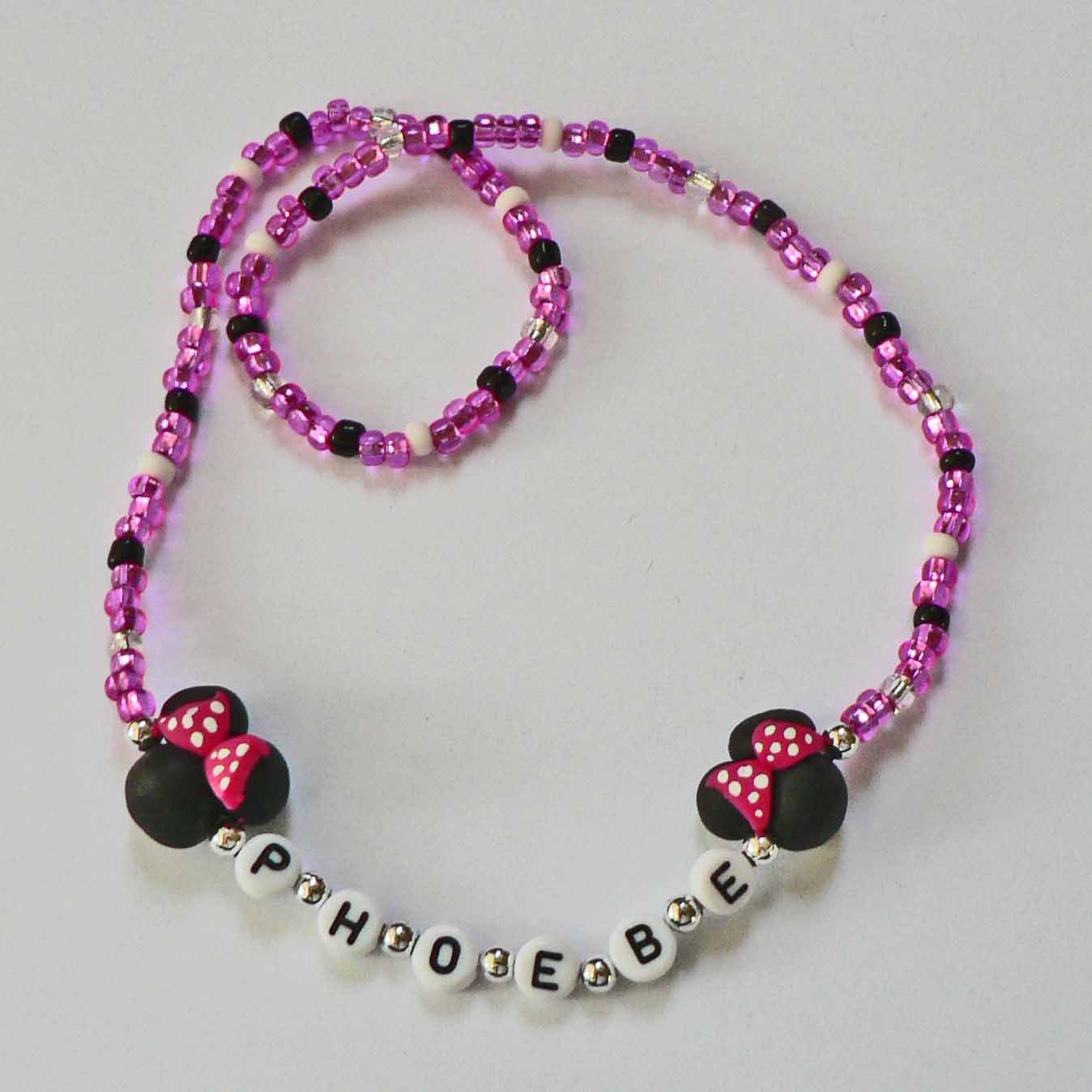 Minnie Mouse Jewelry Name Personalized Jewelry Hypoallergenic Jewelry for Children Toddler Kids mini mouse ears