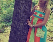 Bright and Fun Patchwork Hippie Sundress