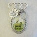 Sheep Brooch Pin , Animal Brooch , Mixed Media Jewelry , Whimsical Art Jewelry