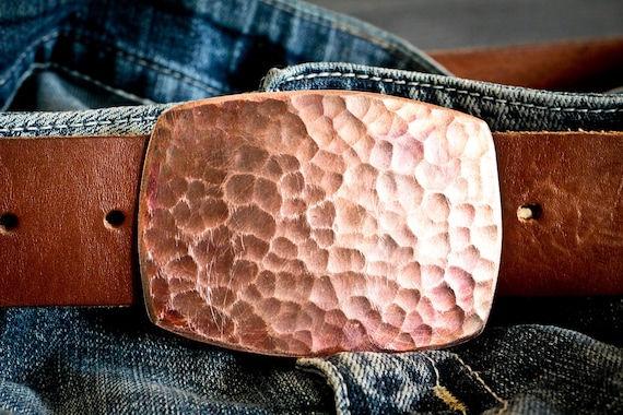 Hammered Copper Belt Buckle by Fosterweld