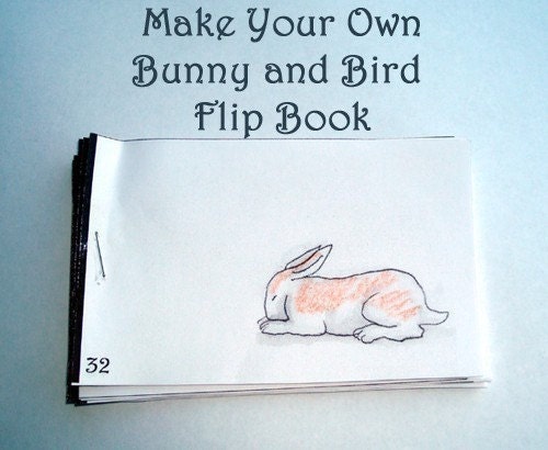 DIY- Bunny and Bird Flipbook- pdf file