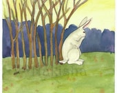 The Rabbit Tarot - Original Art  - Ten of Sticks