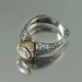 THE CROWNED COUNTESS white sapphire 14k engagement ring (sizes 4 to 7)