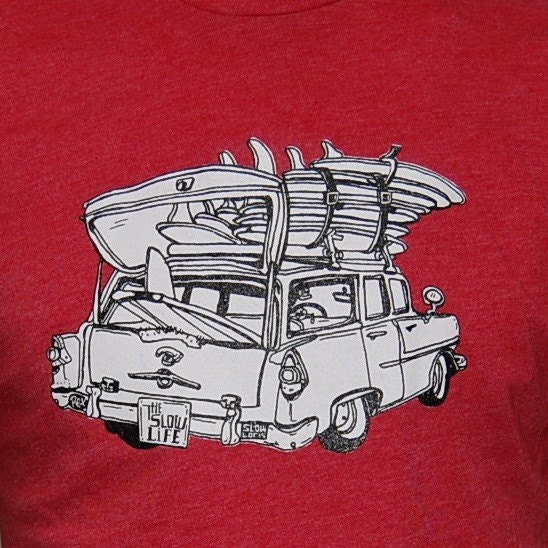 Woody on red