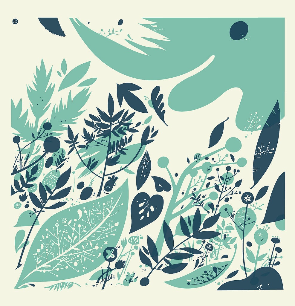 FOREST FLOOR silkscreen print