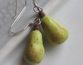 Green Pear Earrings