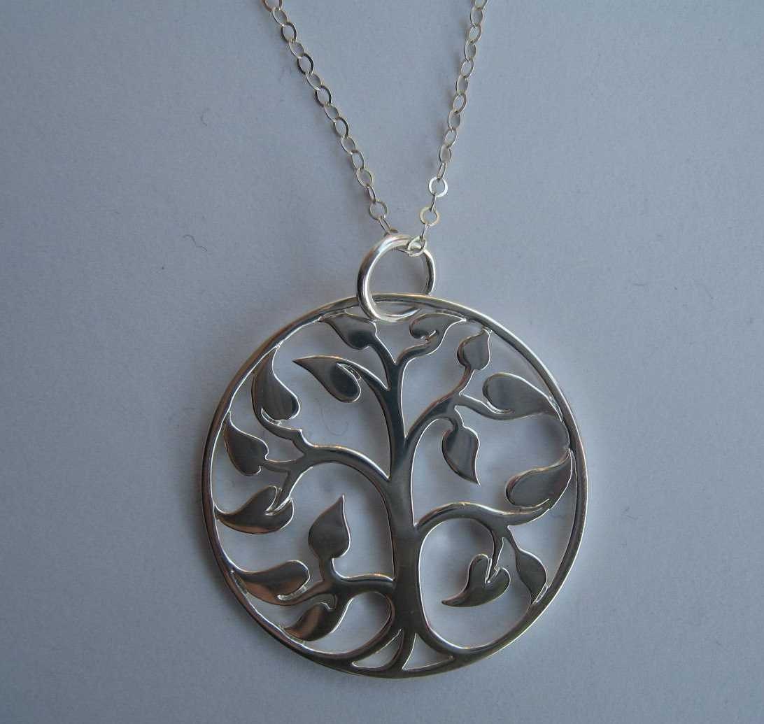 Large Tree of Life Sterling Silver necklace