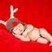 newborn hat christmas photography prop rudolf the red nose reindeer