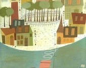 Nantucket.  Limited edition 13x19 print by Matte Stephens.