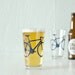 4 bicycle pint or rocks glasses, screen printed bike glassware