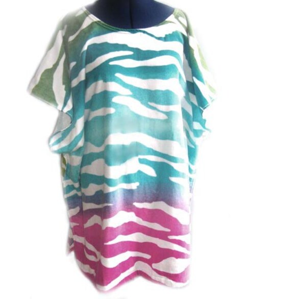 WAVES Bath and Beach Terry Cloth Caftan Cover Up by AnickasCottage