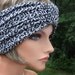 Retro 40's Pin Up Girl Style stretchy Wide Headband in Black Leopard Print