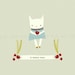 inspirational motivational art print, cat art, be thankful, nursery art, kids room, living room, kitchen art - BE THANKFUL ALWAYS