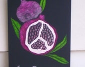 GRANADA - Loteria Inspired etching on Claybord - Vegan Art