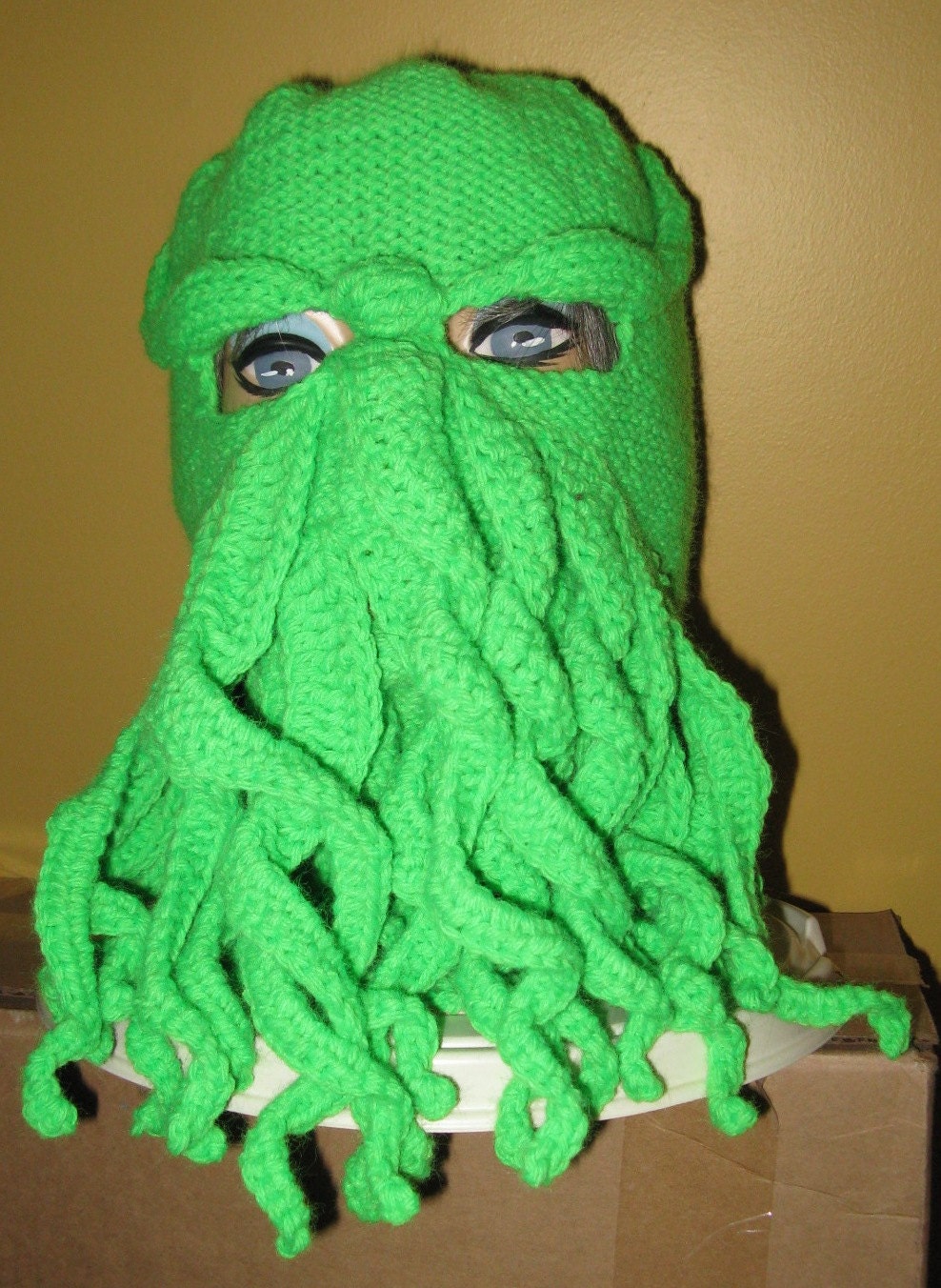 PATTERN - Cthulhu Ski Mask Pattern - Knit and Crochet