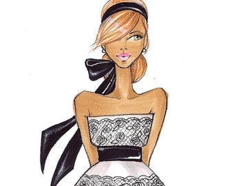 Audrey V-Fashion Illustration-by Brooke Hagel