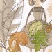 squirrel print - woodland artwork - limited edition - ARCHIVAL - 5 x 10 inches,  by cori dantini