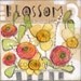 floral print - blossom - pink - orange - yellow -  flowers - 8 x 8  - limited edition - archival - cori dantini