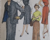 Simplicity 1721, 1950s dress, skirt, and jacket