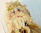 ooak Handmade Contemporary Folk Art Doll- Babbo delle Alpi-Ready to ship