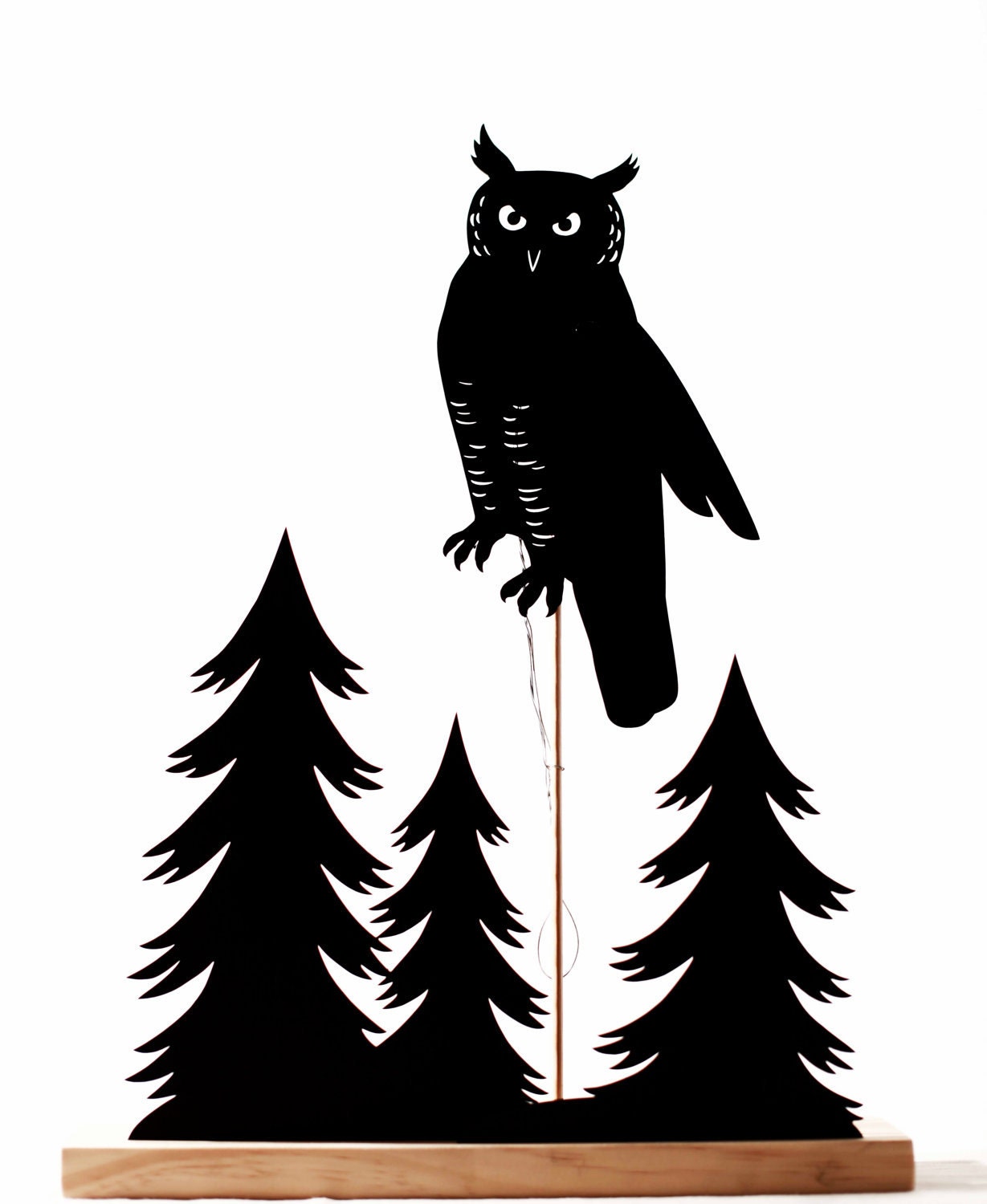 Owl Treescape Shadow Puppet Set