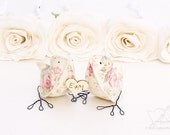 Custom Wedding Cake Topper English Garden Party Love Birds Ready to  Ship