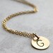 Mini Gold Filled Custom Stamped Necklace