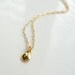 Tiny dot - simple gold necklace on 14k gold filled chain - delicate jewelry  gift for her