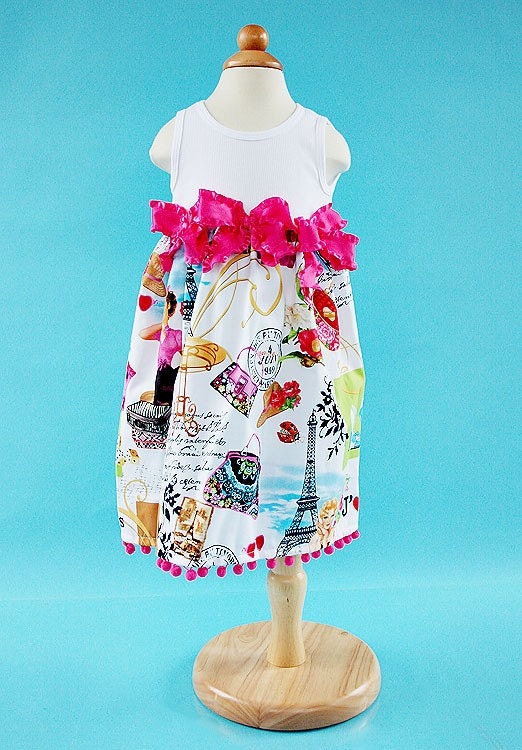 J'adore Paris Custom Size Newborn to 4T Custom Dress