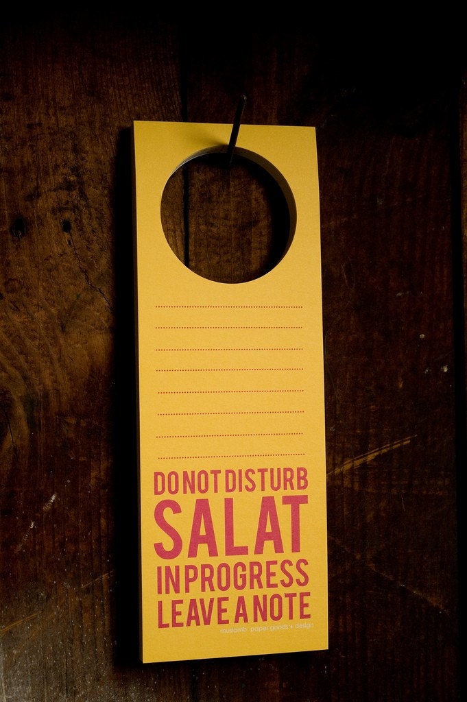 SALAT IN PROGRESS - Door Hanger Note Pad (50 Sheets)