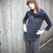 GUNPOWDER-Dark Gray Cotton Jersey Cowl Top