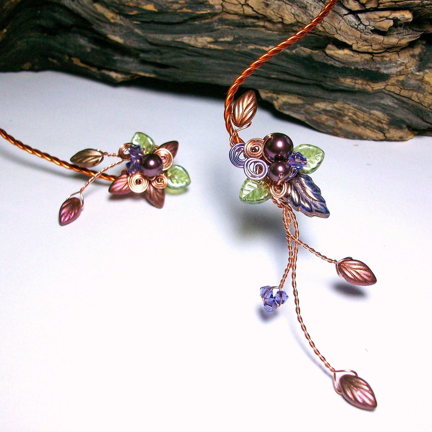 Art Nouveau Fairy Torc Necklace Cornucopia