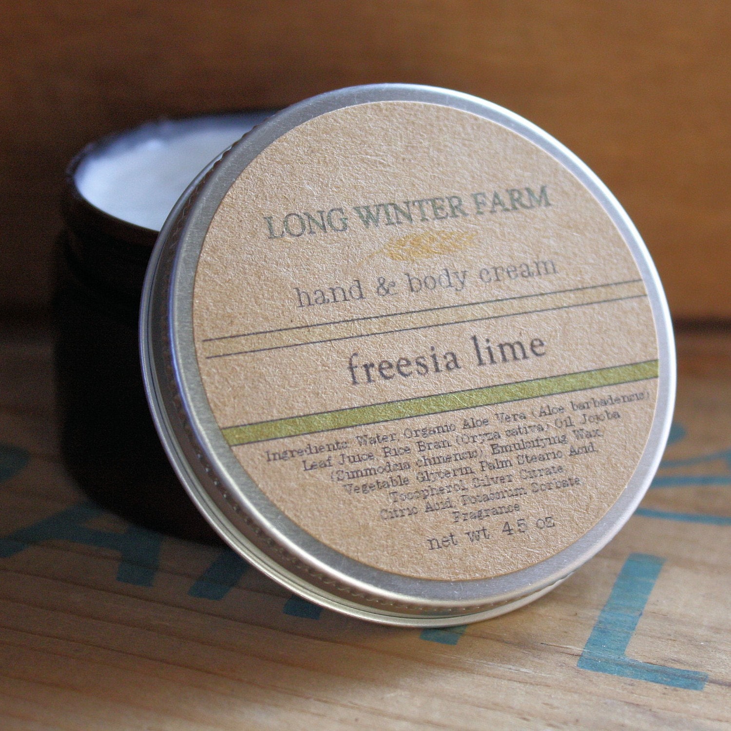 Freesia Lime Skin Cream with Organic Aloe Juice hand body Lotion