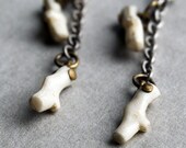 SALE Bare Bones Cascading Coral Earrings