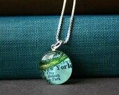 New York City - Small Sterling Map Charm Necklace