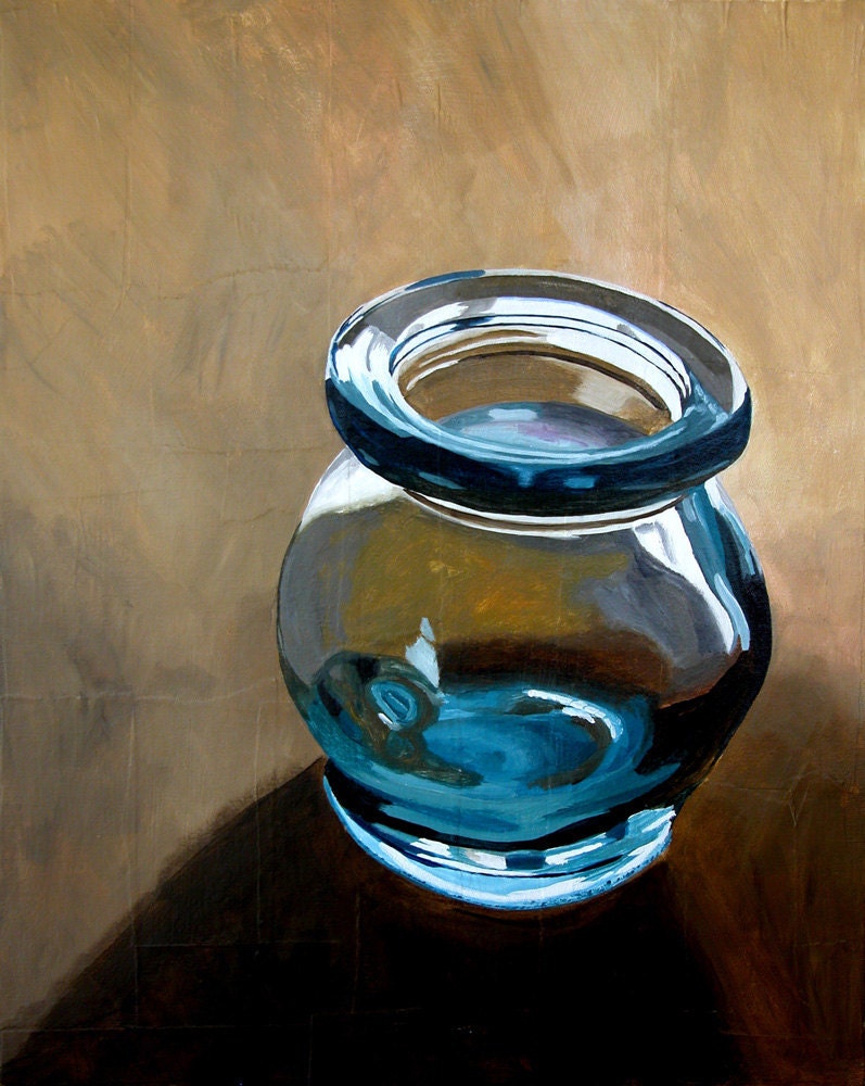 print - almond jar - print of original painting