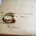 Entwined -- Pearl Handwrapped Gold Band - Everyday Classic, Dreamy Romantic, Promise Ring, Gold Ring, Valentine