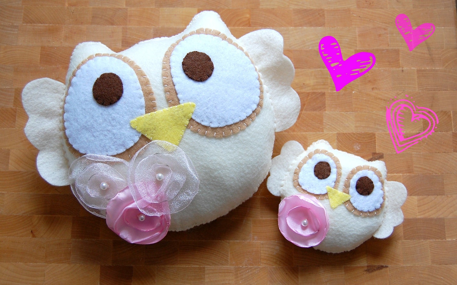 Eco Friendly Romantic Owl Plush Decoration/ Limited Edition