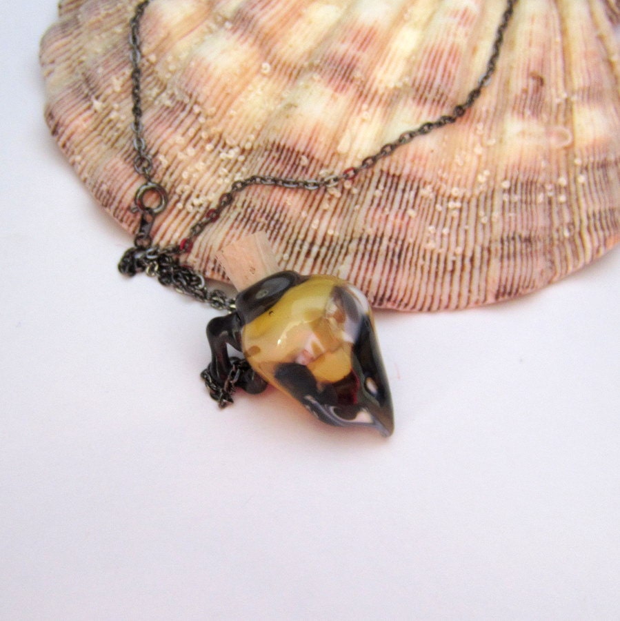 Vessel of Souls Organic Handmade Lampwork Glass Vessel