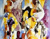 Original painting, "Machiavellian",  20 x 16, automatist, oil on canvas