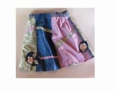 Skirt Mana with floral circles, size 2 to 4 years