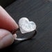 Heart Fingerprint Ring in Rustic Copper - Made to Order