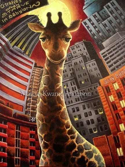 Giraffe 5x7 Print