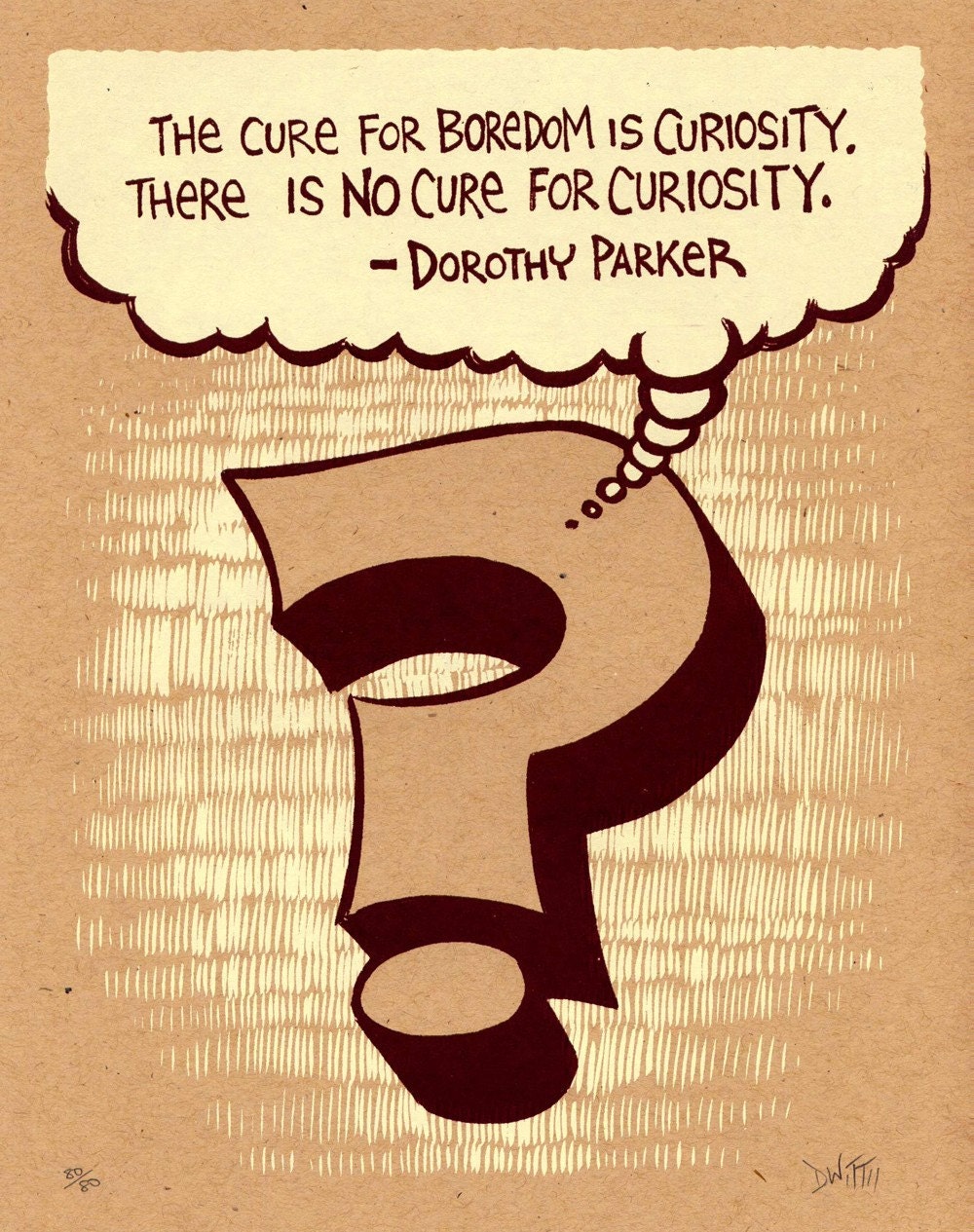 Curiosity limited edition screenprint