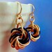 Eternity Earrings - The Stylish Side of Chainmaille - Your Pick of Accent Color
